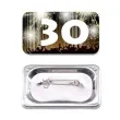 przypinka 30 urodziny prostokatna kolor mix 38x58 mm