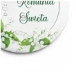 przypinka komunia swieta konwalia okragla 56 mm