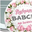 przypinka najlepsza babcia na swiecie okragla 56 mm