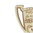 puchar dla szalonej emerytki drewniany 92 x 135 mm