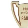 puchar najlepsza babcia drewniany 92 x 135 mm