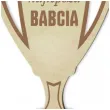 puchar najlepsza babcia drewniany 92 x 135 mm