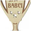 puchar super babcia drewniany 92 x 135 mm
