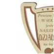 puchar zyczenia dla najlepszych dziadkow drewniany 92 x 135 mm
