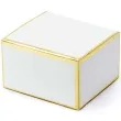 pudeleczka dla gosci gold border biale partydeco 10 szt