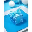 pudeleczka dla gosci prezencik kropki blekitne 10 szt