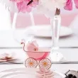 pudeleczka dla gosci wozek rozowy partydeco 10 szt