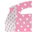 pudelka na ciasto classic mini bialo rozowe serduszka amscan 5 szt