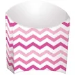 pudelka na popcorn chevron rozowe 24 szt