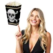 pudelka na popcorn czaszka pirata boland 4 szt