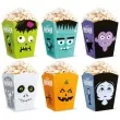 pudelka na popcorn halloween monsters partypal 6 szt