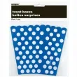 pudelka na popcorn kropki niebieskie unique 8 szt