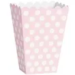 pudelka na popcorn kropki rozowe unique 8 szt