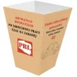 pudelka na popcorn prl brazowy congee 6 szt
