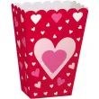 pudelka na popcorn serduszka czerwone 6 szt