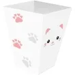 pudelka na popcorn slodki kotek bialy rozowy congee 6 szt