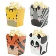 pudelka na popcorn urodzinowe safari mix partypal 4 szt