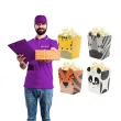 pudelka na popcorn urodzinowe safari mix partypal 4 szt