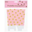pudelka na popcorn zlote groszki rozowe godan 4 szt