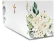 pudelko na ciasto chrzest swiety eukaliptus i serce bialy toledo 5 szt