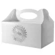 pudelko na ciasto komunia ihs silver 5 szt