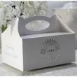 pudelko na ciasto komunia ihs silver 5 szt