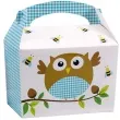 pudelko na ciasto little ows niebieskie godan 8 szt