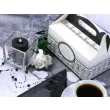 pudelko na ciasto wesele ornament czarno biale 10 szt