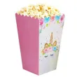 pudelko na popcorn jednorozec unicorn jix 6 szt