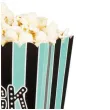 pudelko na popcorn paski lets rock n roll czarno mietowe boland 4 szt