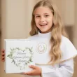 pudelko na telegramy skrzynka na koperty kartki pieniadze komunia eukaliptusowe serce