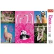 puzzle neon color line zwierzeta w rozu trefl 1000 elementow