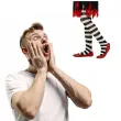 rajstopy dla dzieci halloweenowe paski biale smiffys
