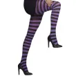rajstopy halloween w paski fioletowo czarne smiffys rozm uniw