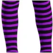 rajstopy paski halloween fioletowe carnival toys
