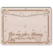 ramka dzien matki nie ma jak u mamy drewno 210x155 mm