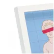 ramka na zdjecia plakat popiersie biala partydeco 13 x 18 cm