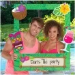 ramka selfie hawajskie party amscan 89x76 cm