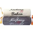 recznik z haftem kochana babcia dziadek giftmania 2 szt