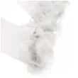 rekawiczki larson z piorami biale carnoval toys 40 cm