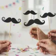 rekwizyty do zdjec na movember fotogadzety na patyczkach wasy czarne meksykanskie 6 szt