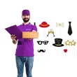 rekwizyty do zdjec na sylwestra fotogadzety na nowy rok do fotobudki szampan okulary wasy x10