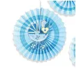 rozeta wiszaca baby shower boy niebieska 6 szt