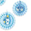 rozeta wiszaca baby shower boy niebieska 6 szt