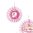 rozeta wiszaca baby shower girl rozowa partypal 6 szt
