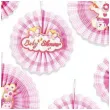 rozeta wiszaca baby shower girl rozowa partypal 6 szt
