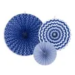 rozeta wiszaca classic granatowa partydeco 3 szt