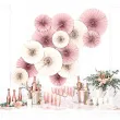 rozeta wiszaca classic pink rozowe partydeco 3 szt