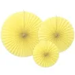 rozeta wiszaca classic zolty jasny 3 szt