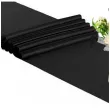 satyna gladka czarna partydeco 0 36 x 9 m